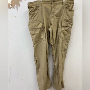 Duluth flex dry on the fly Men's Tan Cargo Pants 44”X34 (measures 46”X34”)